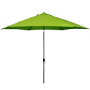 ASTELLA 11-FT ALUMINUM GREEN PUSH-BUTTON TILT MARKET PATIO - Scratch & Dent