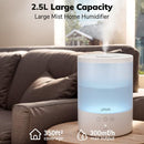YOGIN HUMIDIFIERS FOR BEDROOM LARGE ROOM TOP FILL 2.5L HUMIDIFIER - WHITE - Like New