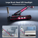 Lubluelu Cordless Stick Vacuum Cleaner with 25Kpa 265W 6 in 1 TPH06 - RED - Like New