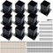 LADECH 4X4 WOOD FENCE POST ANCHOR BASE 2MM THICK STEEL AND BLACK POWDER COATED - Like New