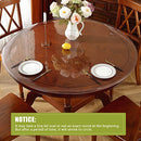 OstepDecor 42" Round Clear Table Protector, 2mm Thick Plastic Table Cover - Brand New