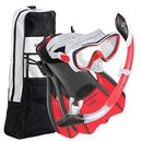 U.S. Divers Diva Women Snorkel Set, Trek Travel, Snorkeling Gear Bag - Small - Brand New