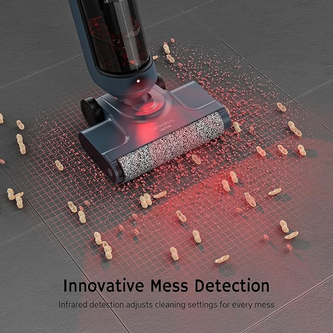 AIRTHEREAL Cordless Wet Dry Vacuum Cleaner Close-to-Floor Brush Powerful - BLUE - Like New