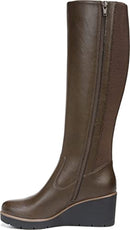 Naturalizer SOUL Womens Approve Knee High Boot Mid Brown 10 W - Brand New