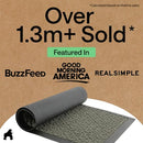 GORILLA GRIP WeatherMAX Door Mat, 35x23, Gray Geometric - Brand New