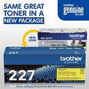 Brother Genuine TN227Y, High Yield Toner Cartridge, Replacement Yellow Toner - Brand New