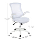 Flash Furniture Kelista Mid-Back Swivel Office Chair with Adjustable Lumbar - Like New
