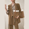 Wxnow Women Laptop Tote Bag Canvas Handbag Purse Shoulder Bag Brown - Like New