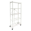 ORIGAMI RPR SERIES 5 SHELF SLIM STEEL PANTRY RACK HOLDS UP TO 100 POUNDS - WHITE - Like New