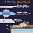 Barker Beds Large Orthopedic Dog Bed - 7" Memory Foam Mattress - 50-70 lbs - Like New