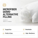 ACANVA 26X26 INCH, 2 COUNT, THROW PILLOW INSERTS, SQUARE EURO SHAM - WHITE - Brand New