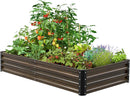 GREENER 48"*96"*12" METAL PLANTER GARDEN BOX KIT - WOOD - Scratch & Dent