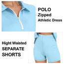 GGOV Womens Two Piece Tennis Golf Dress UPF 50+ Active Athletic Exercise Sports - Like New