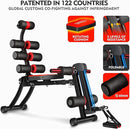 MBB Ab Slim Multi-Functional Yoga Fitness Chair Exercise LS-119E - Red/Black - Like New
