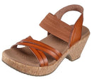 119536 Sketchers Womens Bristol Sandal Luggage Size 8.5 - Like New