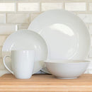 10 Strawberry Street Simply White Coupe 16 Piece Ceramic Dinnerware B00D3T5FWI - Like New