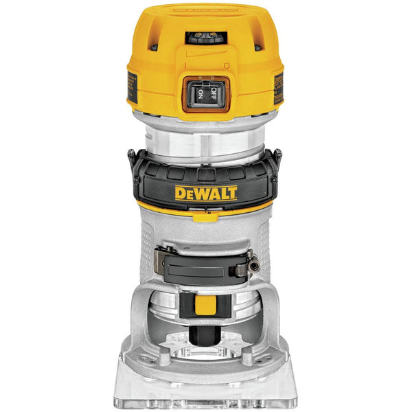DEWALT ROUTER, FIXED BASE, 1-1/4 HP, 7.7-AMP, VARIABLE SPEED TRIGGER - GRAY - Like New