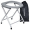 ALPCOUR PORTABLE TOILET SEAT COMMODE W/BUILT-IN BAG RACK ALPCOUR PTSMGY - GRAY - Like New