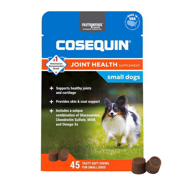 NUTRAMAX COSQUIN JOINT HEALTH SOFT CHEWS 45 COUNT, CQOMSC45-MSMM - Brand New