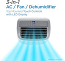 BLACK+DECKER 10,000 BTU Portable Air Conditioner 450 Sq.Ft. BPACT10WT - White - Like New