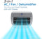 BLACK+DECKER 10,000 BTU Portable Air Conditioner 450 Sq.Ft. BPACT10WT - White - Like New
