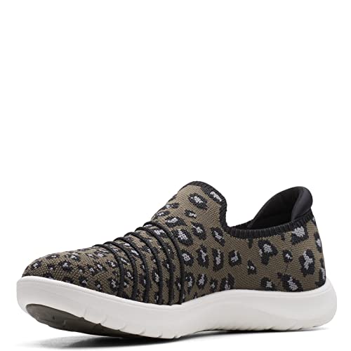 CLARKS WOMEN'S ADELLA STEP SNEAKER DARK OLIVE SIZE 8 - Like New