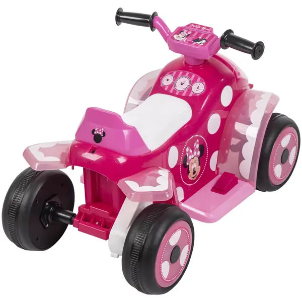 HUFFY MINNIE MOUSE BATTERY RIDE-ON QUAD - 6V - AGE 1.5+ YEARS OLD - PINK - Like New