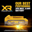 DEWALT 20V MAX XR POWERSTACK 3.5 AH POWER TOOL BATTERY - YELLOW - Like New