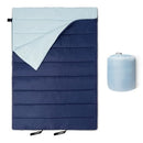 AMAZON BASICS DOUBLE SLEEPING BAG FOR ADULTS 3 SEASON - NAVY - Like New