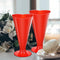 25 Pcs Heart Shaped Champagne Flutes 5.6 oz Valentine Champagne Glasses - Red - Like New