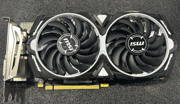MSI RADEON RX 570 ARMOR 4GB GPU - BLACK/SILVER - Like New
