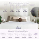 NAPQUEEN TWIN XL MATTRESS 6 CHARCOAL MEMORY FOAM MATTRESS BREATHABLE - WHITE - Like New