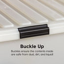 IRIS USA 5Pack 68qt/17gal Clear View Plastic Storage Bin with Lid - NEW - Brand New