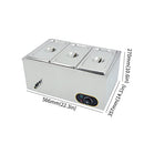 MOOTACO Commercial Food Warmer Stainless Steel Bain Marie Buffet Warmer 1500W - Brand New