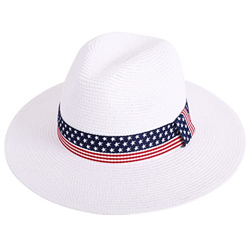 Livingston Wide Brim Straw Panama Hat Stylish Lightweight Breathable - Flagbelt - Brand New