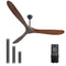 ZRONON 72" CEILING FANS - 3 BLADE SOLID WOOD - REMOTE CONTROL - DARK WALNUT Like New