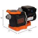 BLACK+DECKER 1.5HP VARIABLE IN GROUND POOL PUMP WIFI ENABLED - Scratch & Dent