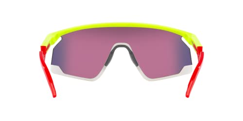 OAKLEY UNISEX SUNGLASSES BXTR SIZE 139 - YELLOW, WHITE, RED - Like New