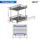 Fulgente Chrome Finish Pull Out Drawer Cabinet Organizer B09LTVDPRP - Silver - Brand New