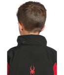 SPYDER BOYS' LEADER JACKET SIZE YOUTH 16 BLACK RED - Like New