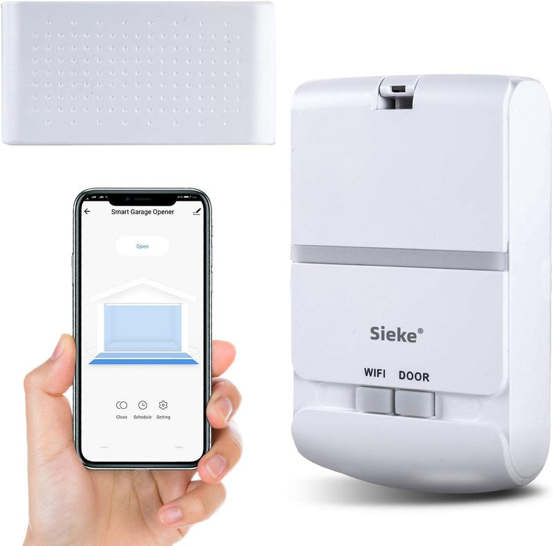 Sieke Smart Wi-Fi Garage Door Opener Controller GD831 - WHITE Like New