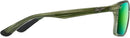 Maui Jim Onshore Sunglasses - Olive Stripe Fade/Green Mirror Polarized - Like New