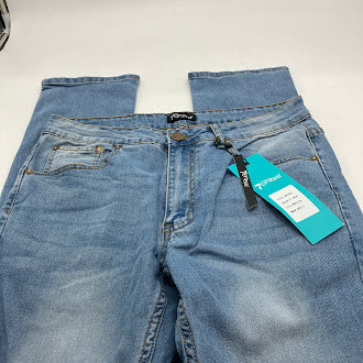 7 GROOVE MEN'S JEANS STRAIGHT DENIM - SIZE: MEN 30X30 - LIGHT BLUE - Brand New