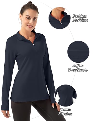 FKEEP Women's Long Sleeve Polo Shirt Ladies Golf Tennis Zipper V Neck - XL - Like New