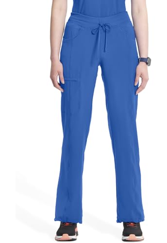 CHEROKEE INFINITY SCRUB PANTS 360 STRETCH WITH 4 POCKETS WOMEN XS ROYAL - Brand New