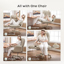 AMSEATEC CRISS CROSS OFFICE CHAIR WITH WHEELS 400 LB - CREAM - Scratch & Dent