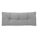 Klear Vu The Gripper Non-Slip Tufted Bench Cushion 43" - Chenille Gray - Brand New