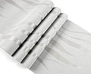 PRIMST 20.86" X 374" 3D WAVE STRIPE WALLPAPER NOT PEEL AND STICK - SILVER - Brand New