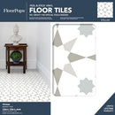 FloorPops Stellar Peel and Stick Floor Tiles 12" x 12" Pack of 10 FP2952 - White - Like New