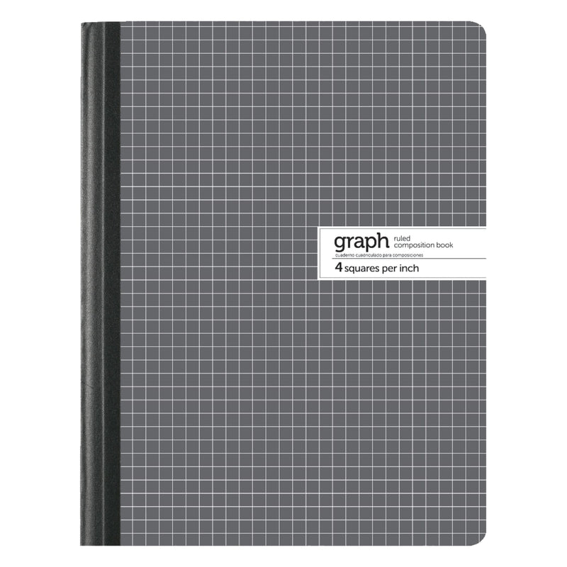 OFFICE DEPOT MARBLE QUAD COMPOSITION BOOK 7 1/2" X 9 3/4" - BLACK/WHITE - Like New